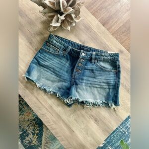 Lucky Brand The Cut Off button fly Denim Shorts
